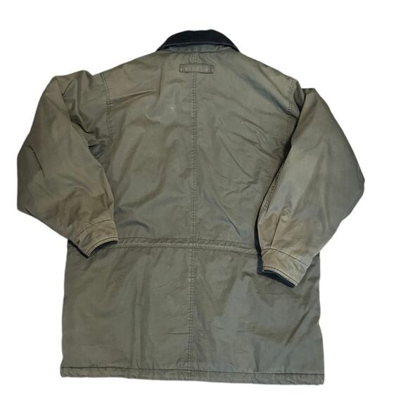 Smith & Hawken Olive Green Barn/Work/Chore Coat Corduroy Collar Men’s Large - Picture 3 of 8